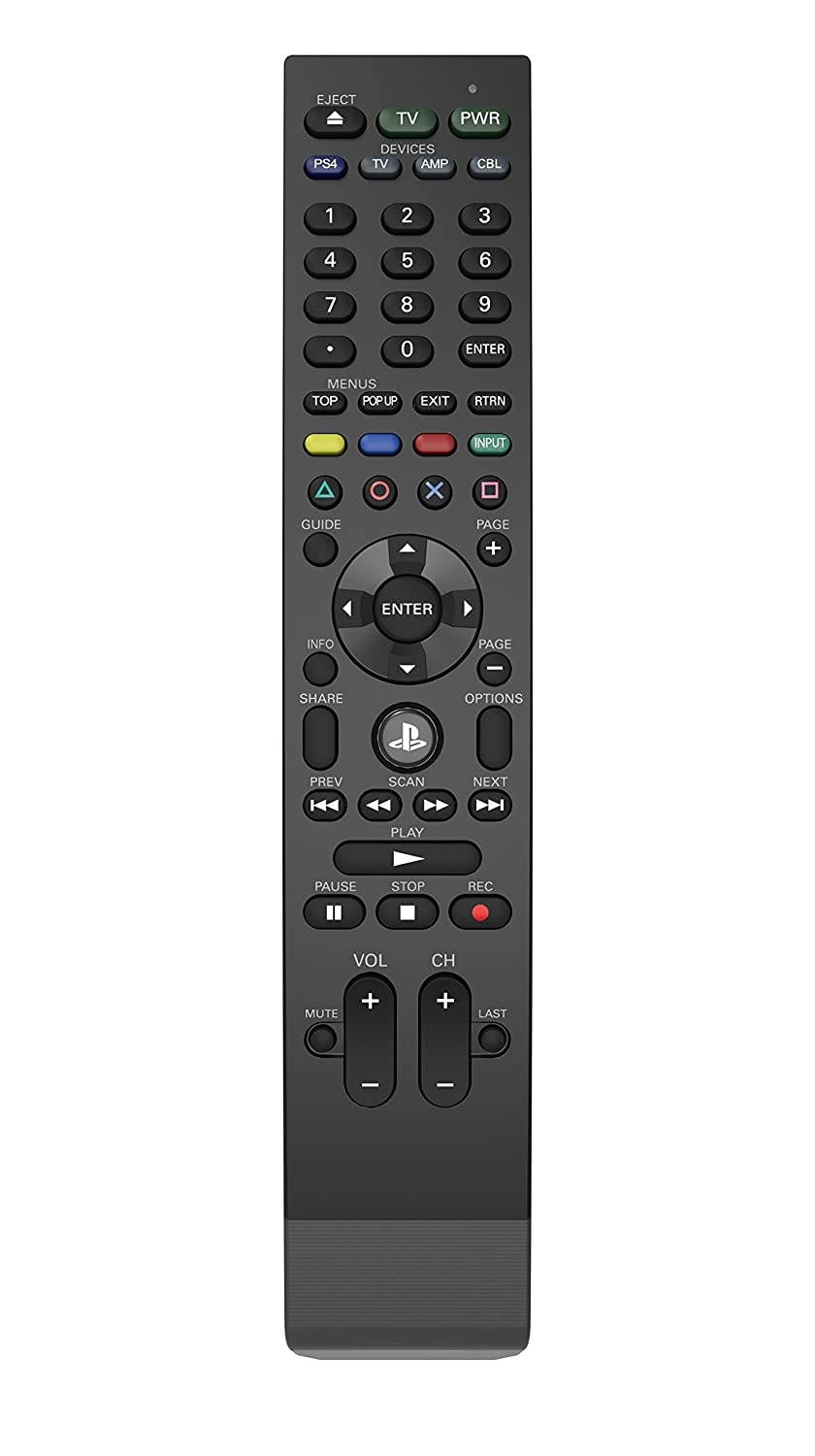 PDP 051-038-D1 Universal Media Remote Control for PS4, TV, Cable Box & Audio Receiver & 051-075-NA Bluetooth Enabled Media Remote Control for Playstation 4