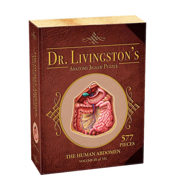 Genius Games Dr. Livingston's Human Anatomy: The Human Abdomen Jigsaw Puzzle - 500pc