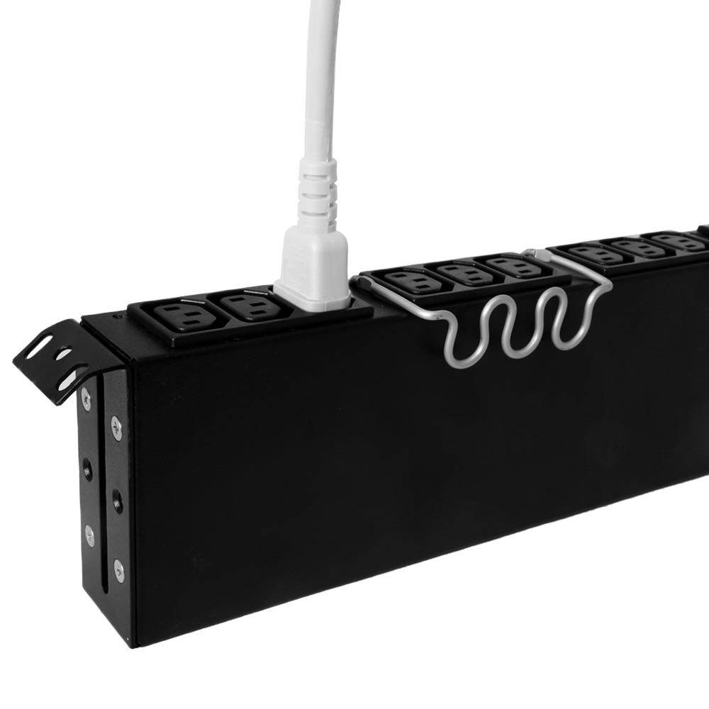 Ironbox C14 to C13 Connector Power Cord - 1 Foot - Blue - 10A/250V - 18/3 SJT - IBX-2817-01