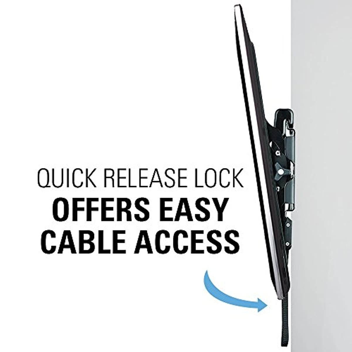 Sanus Universal Low Profile Tilt TV Wall Mount for 37" - 80" LED, LCD & Plasma TVs, Eliminates Glare with 10&ordm; of Tilt & Post-Install Adjustments - 3 Step Install - Safety Certified - MLT14-B1