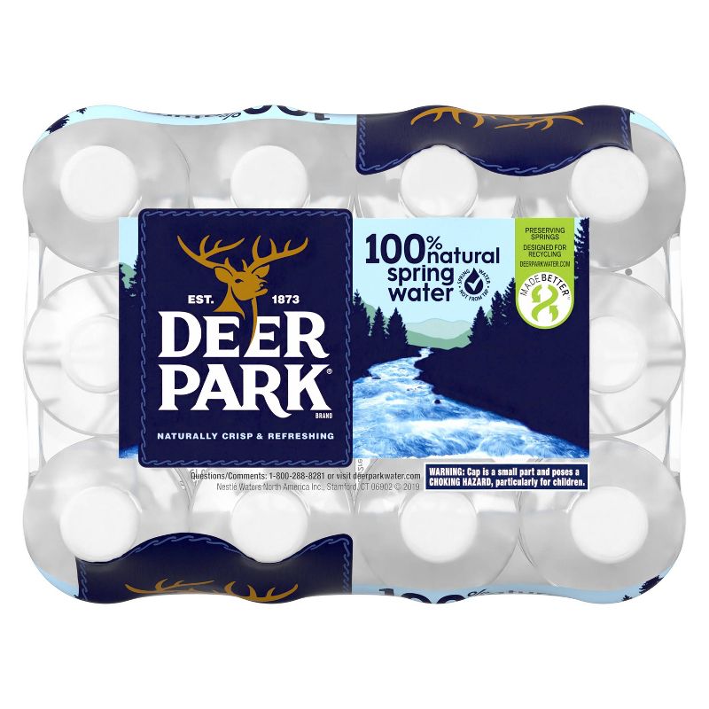 Deer Park Brand 100% Natural Spring Water - 12pk/12 fl oz Bottles