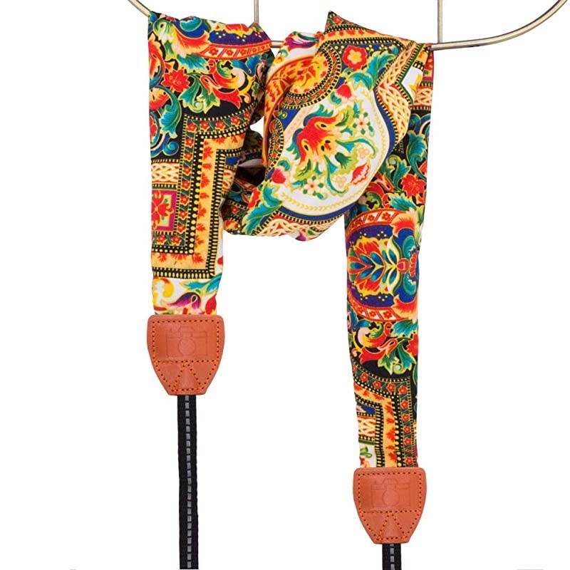 Soft Scarf Camera Neck Shoulder Strap Belt Compatible with All DSLRSLRDigital Camera DC Instant Camera Etc Pattern 02