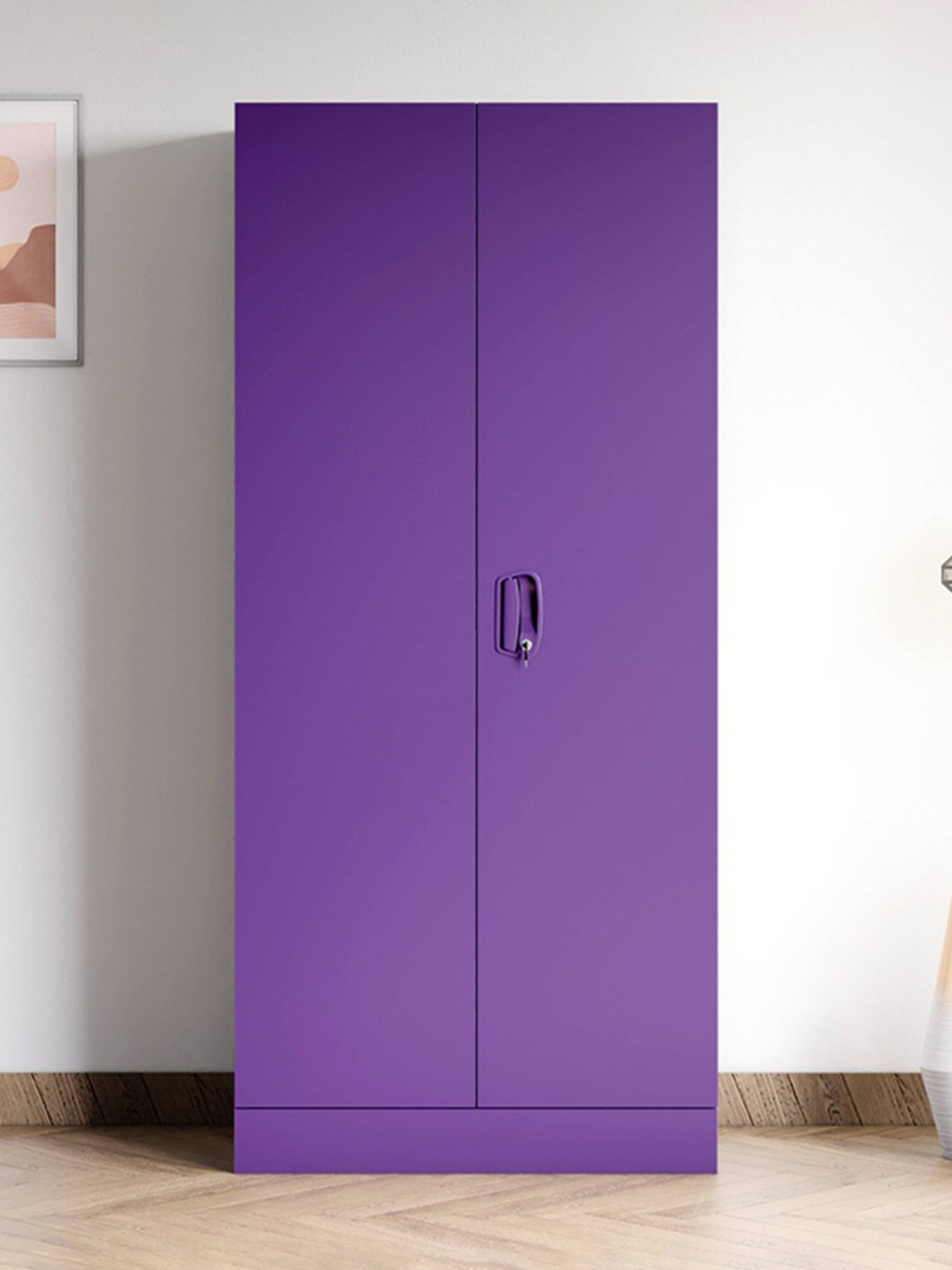 Godrej Interio Ewa Brown Engineered Wood 4 Door Wardrobe