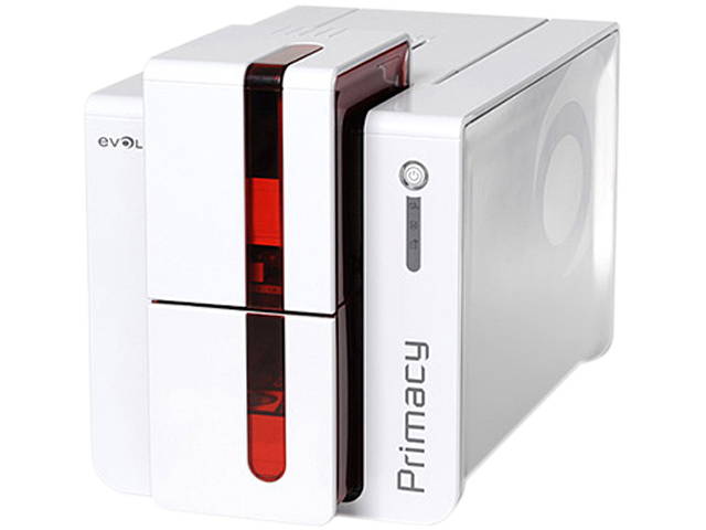 Evolis PM1H0000RS Primacy Simplex Expert Card Printer - Single-sided - White/Red