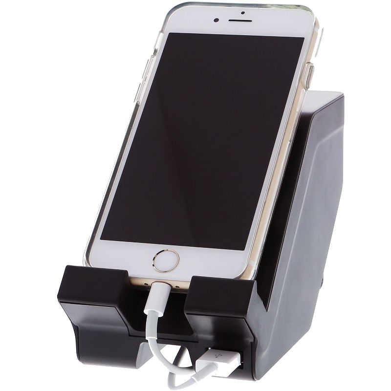 Bostitch Konnect Plastic Phone Dock with USB Port 3" W Black (KT-PHONE-BLK) 24340006