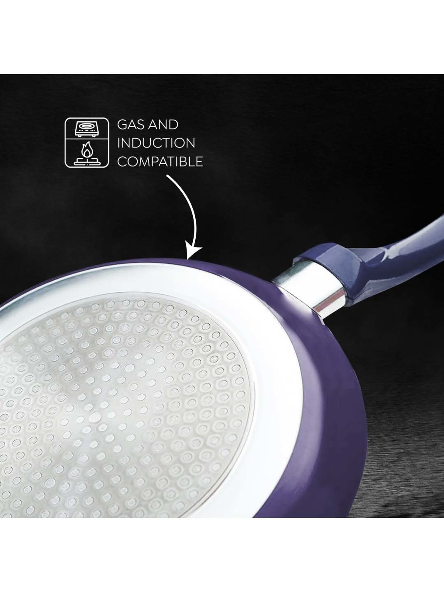 Prestige Ceraglide Ceramic Coating Blue Aluminium 22 cm Induction Non-Stick Fry Pan (1.3 L)