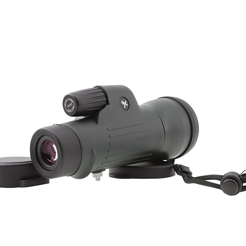 10x50 Point View High Powered Monocular- Waterproof Bird Watching, Hunting, Fishing,Travel, Safari, Hiking, Monocular- Long Range, Eye-Relief Monocular w/Wrist Strap, Case and Cloth