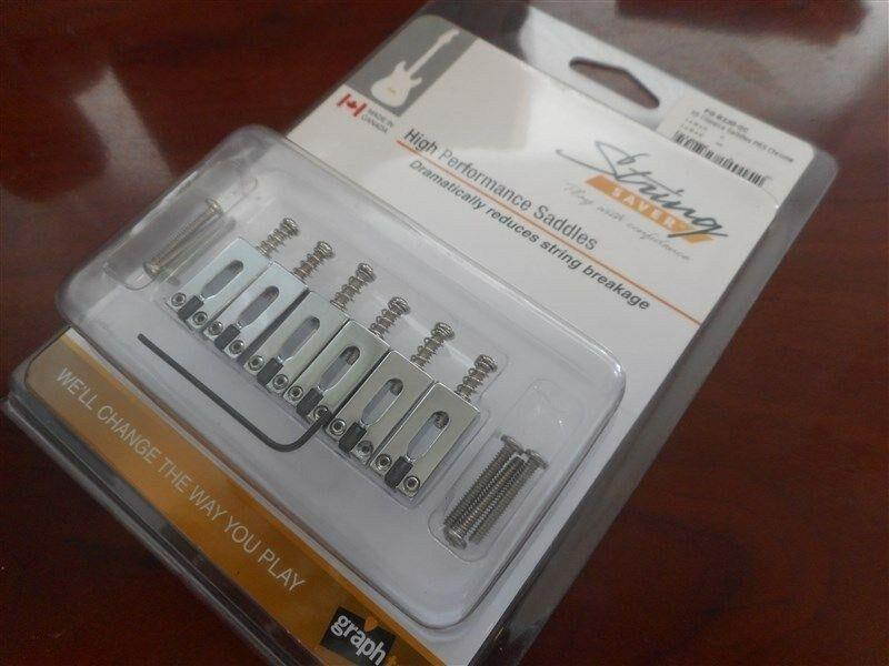 NEW - Graph Tech PG-8220-0C String Saver Saddles For PRS - CHROME