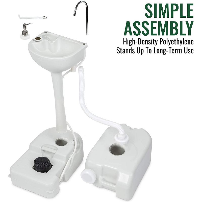 Hike Crew Portable Outdoor Sink w/ 19L Water Tank and 24L Waste Tank