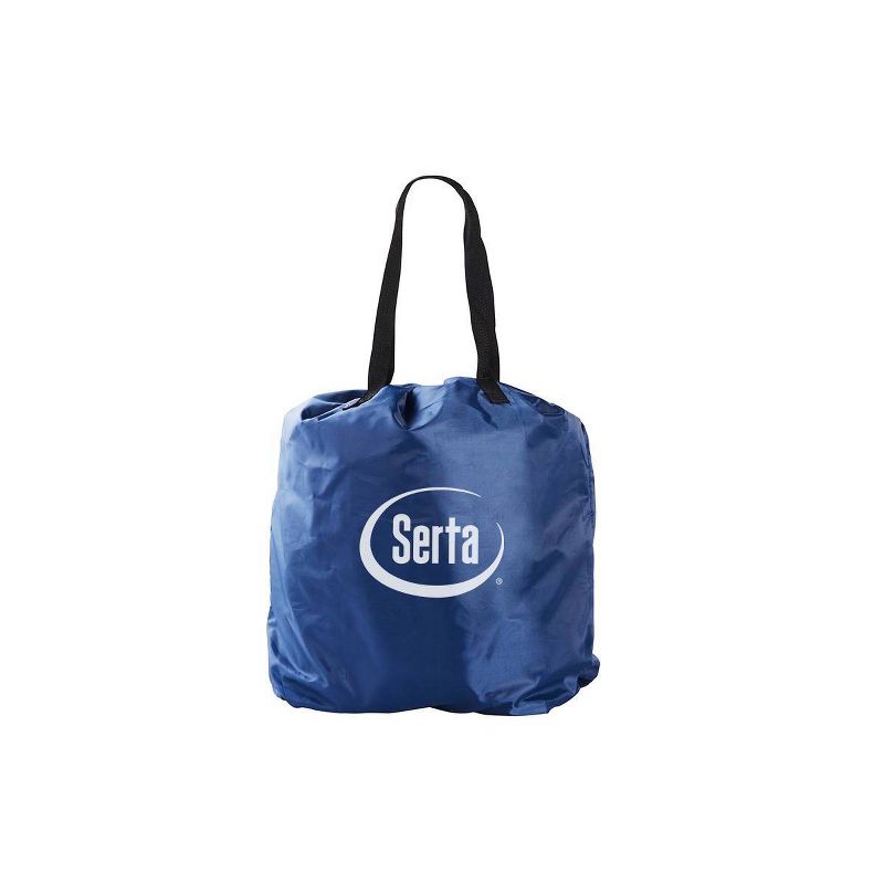 Living iQ Inflatable Portable Small Travel Size Kids Toddler Sleeping Blow Up Air Bed Mattress with Electric Pump and Headboard, Marvel Avengers