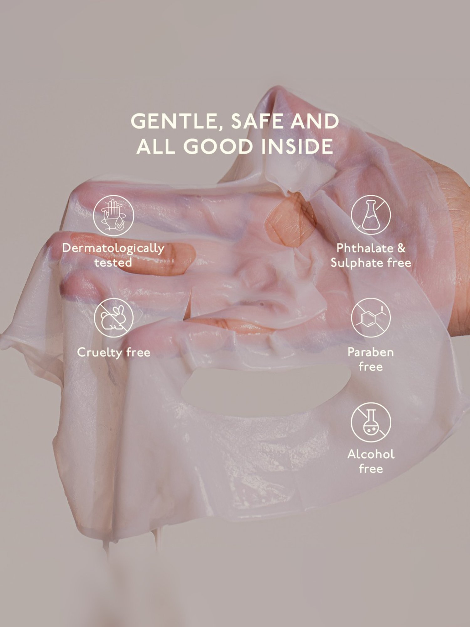 Asaya Hydrating Face Sheet Mask with Hyaluronic Acid - 30 ml