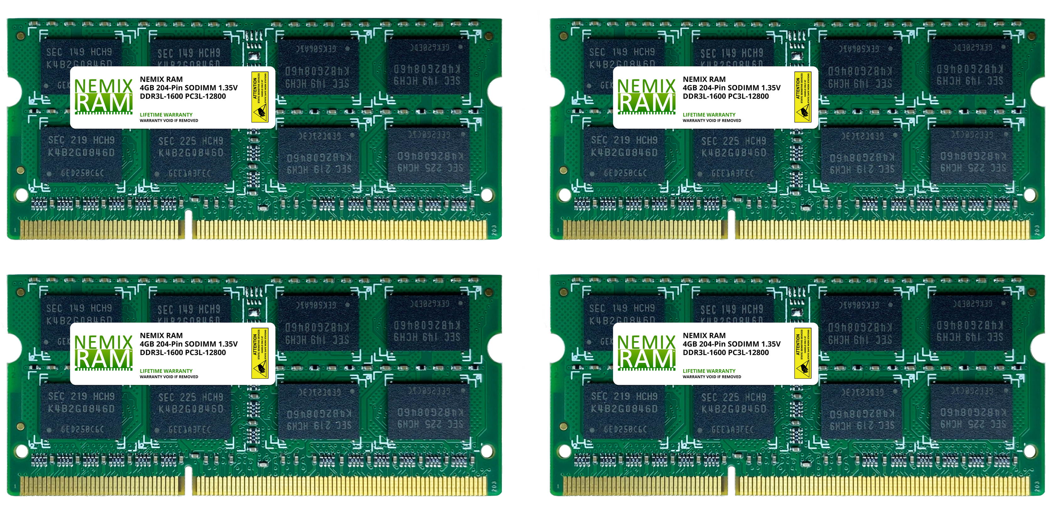 8GB (2x4GB) DDR3 1600 (PC3 12800) SODIMM Laptop Memory RAM