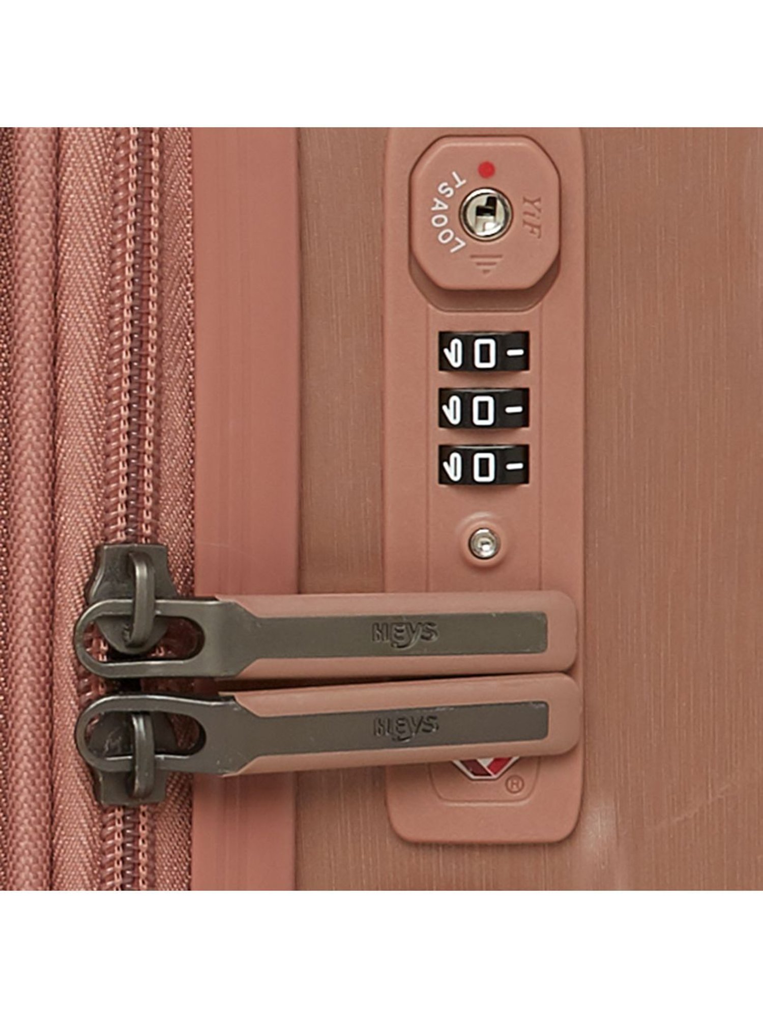 HEYS Xtrak Rose Gold Textured Hard Cabin Trolley Bag -21 cm