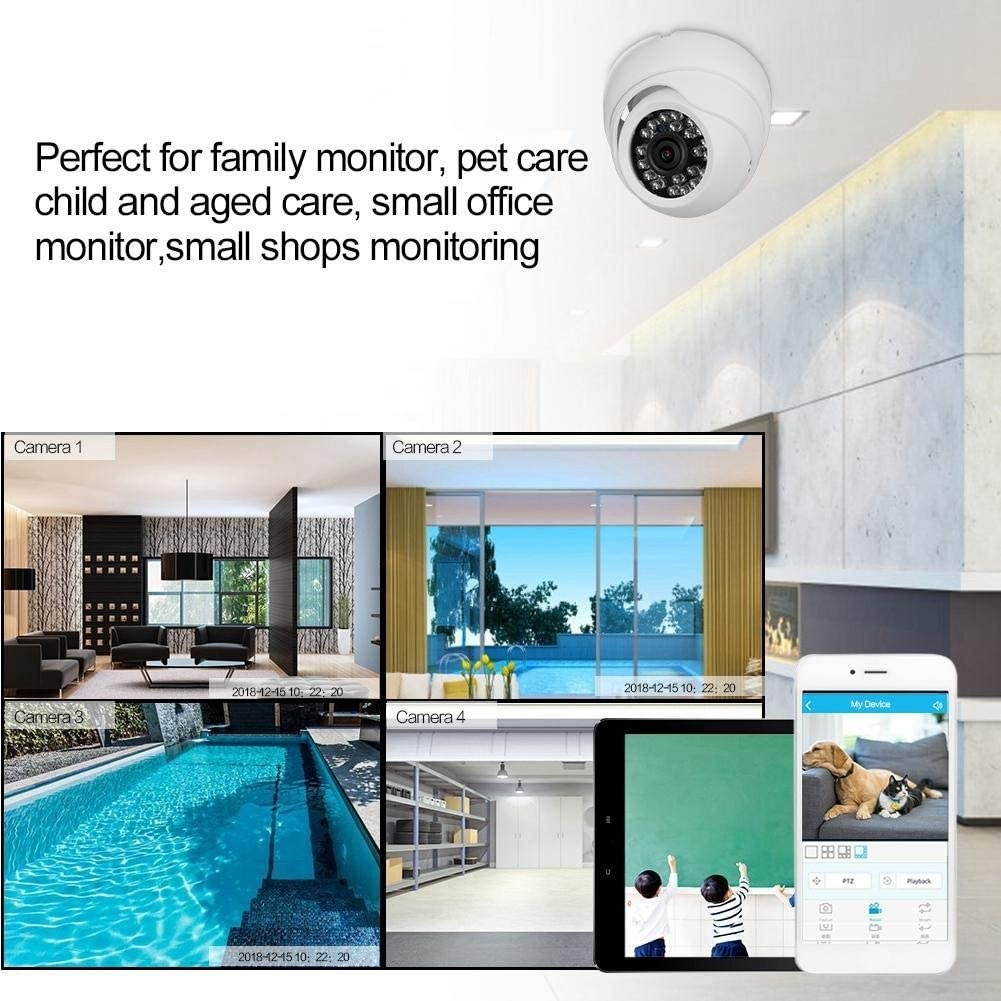 April Gifts Home SecuritySurveilSecurity Monitoring 4CH Security Camera, Businesses Shops for(100-240V US regulations)