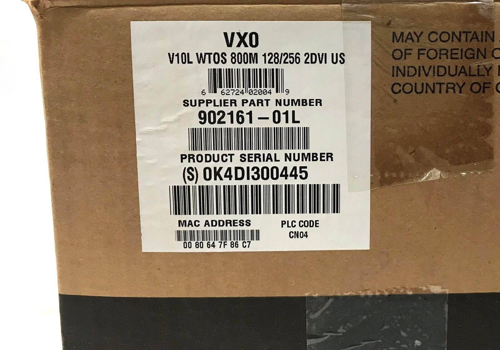 Wyse VX0 V10L 800MHz 128MB (2) DVI 902161-01L Thin Client