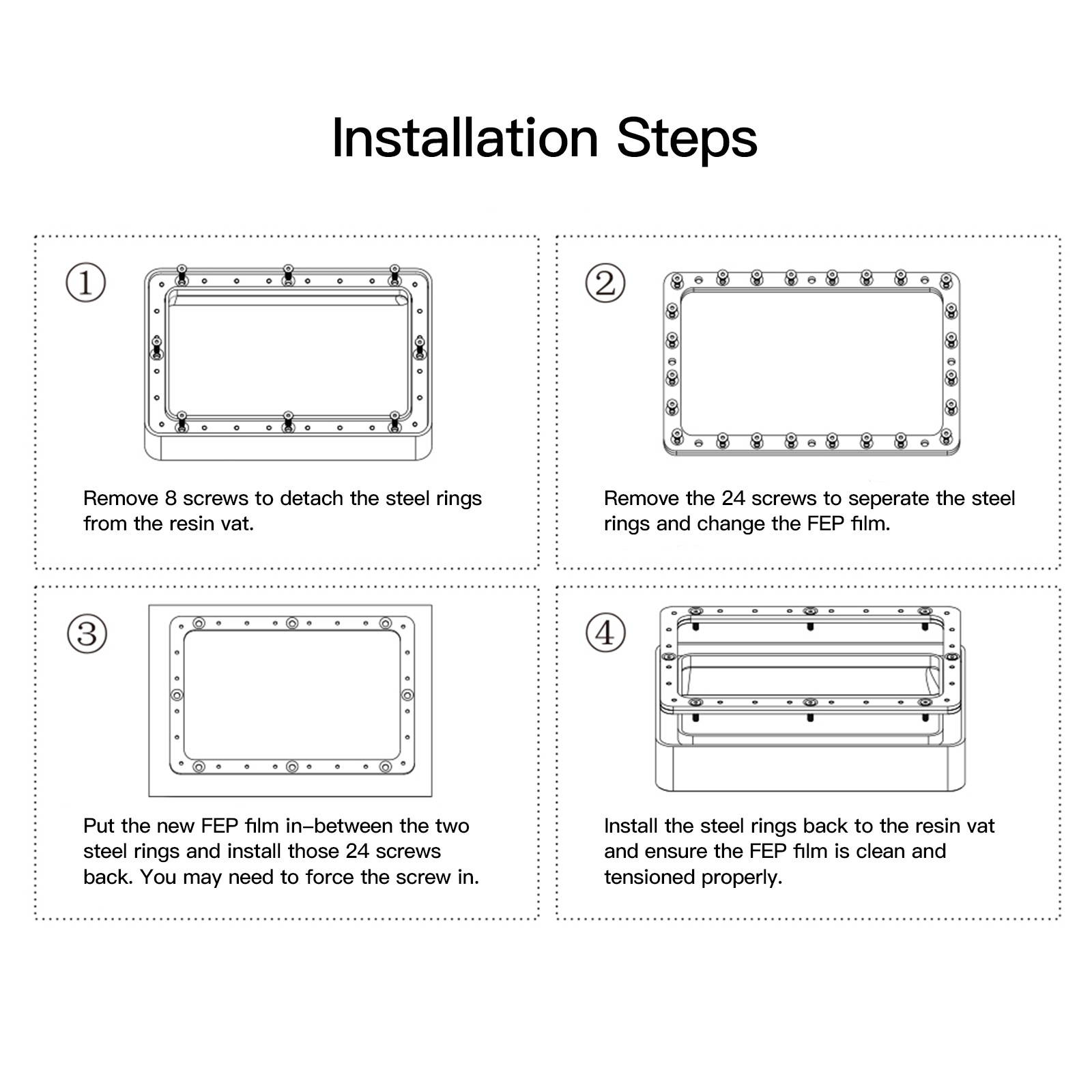 Aibecy 1pc Light-Curing FEP Release Film High Transmittance 200*140mm Compatible with 5.5 Inch LCD 3D Printer
