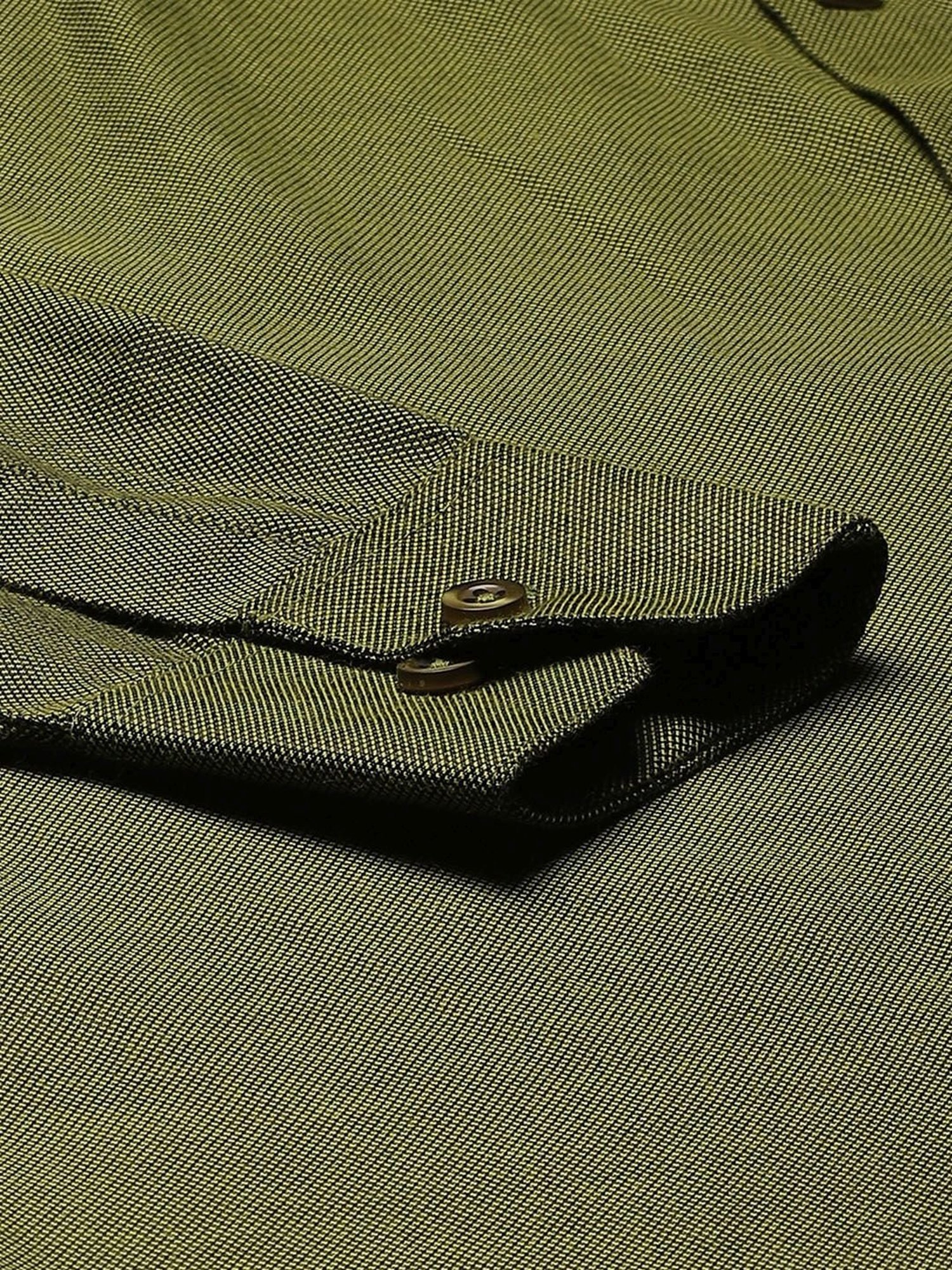 Sojanya Green Cotton Regular Fit Self Pattern Shirt