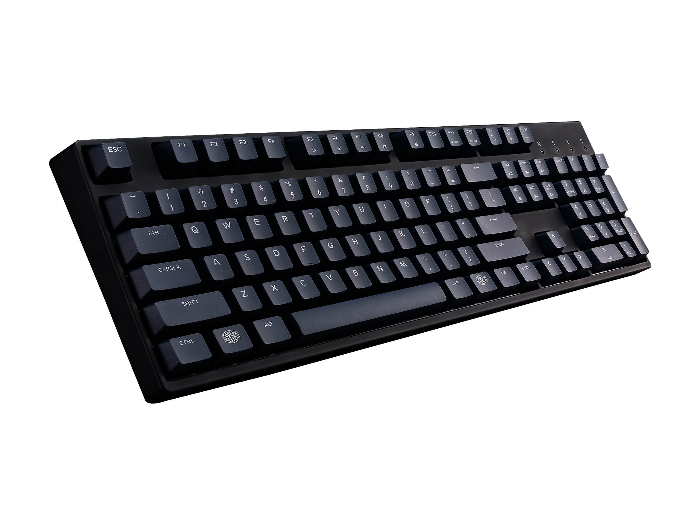 MasterKeys L PBT Full Size Mechanical Keyboard with Cherry MX Blue Switches and Thick PBT Keycaps by Cooler Master