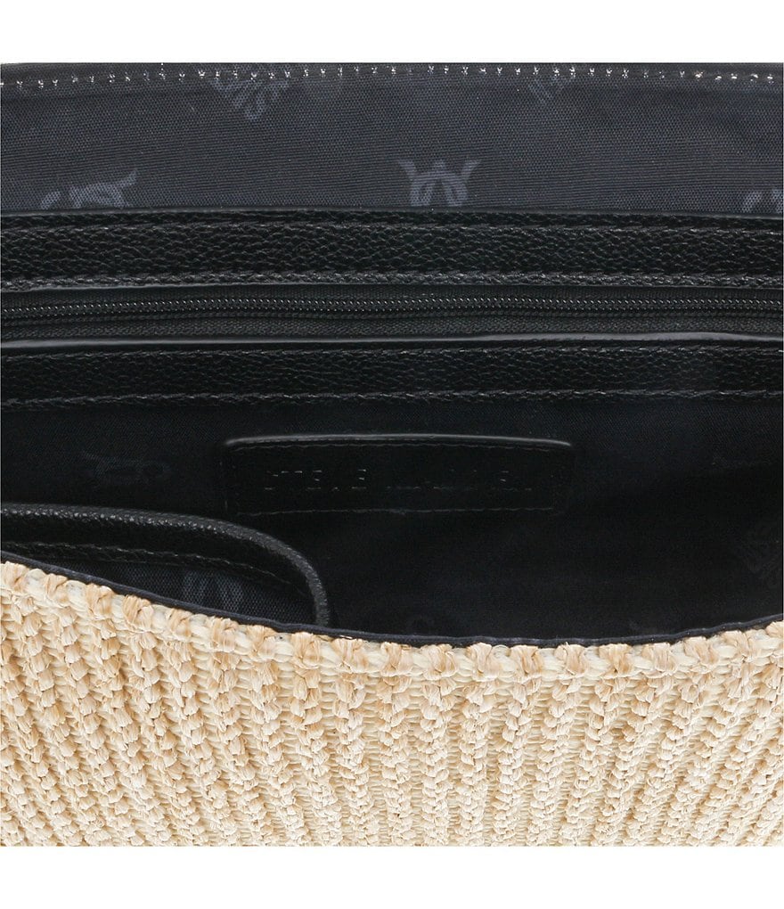 Steve Madden Harbor Straw Turnlock Crossbody Bag