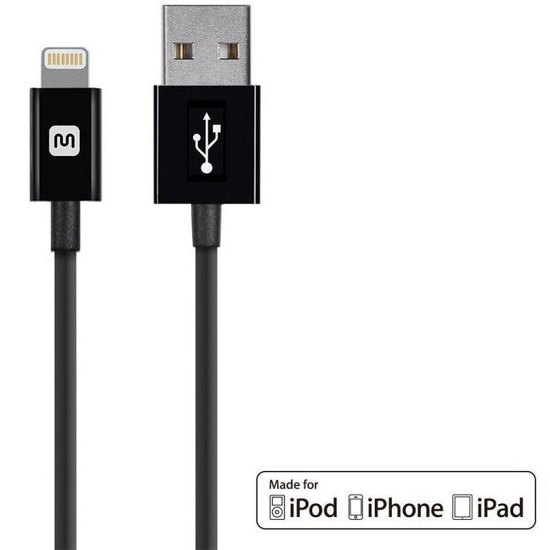 Tripp Lite USB-A to Lightning, USB Micro-B and USB-C Sync/Charge Cable, Black, 6 ft.