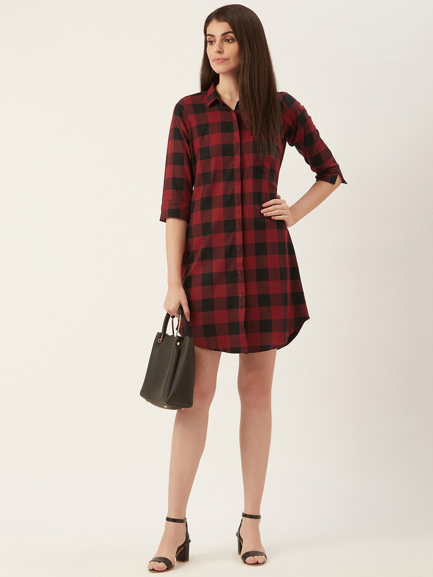 Hancock Red Checks Dress