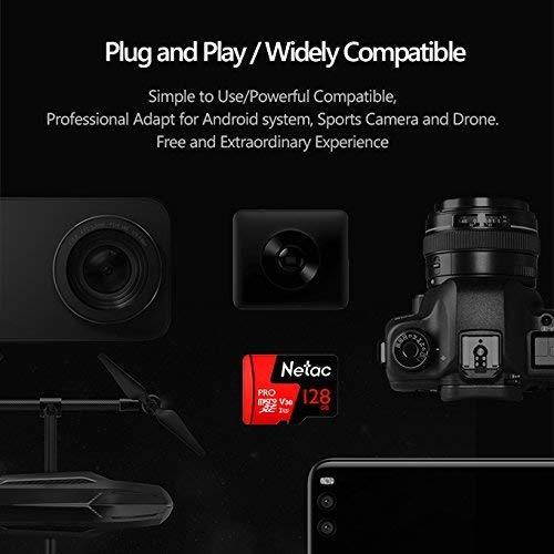 crae9kd Netac Micro SD Memory Card High Speed MicroSDXC TF Card 128GB