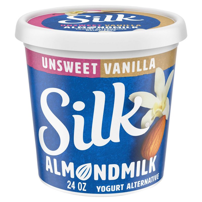 Silk Unsweetened Vanilla Almond Milk Yogurt - 24oz