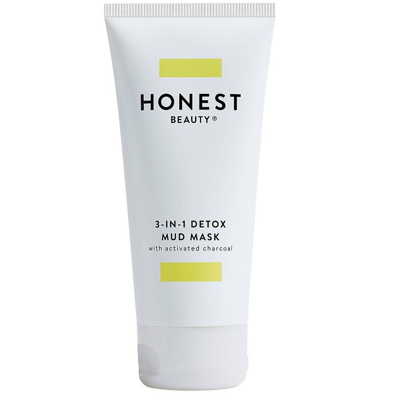 Honest Beauty 3-in-1 Detox Mud Mask with Activated Charcoal - 2.8 fl oz