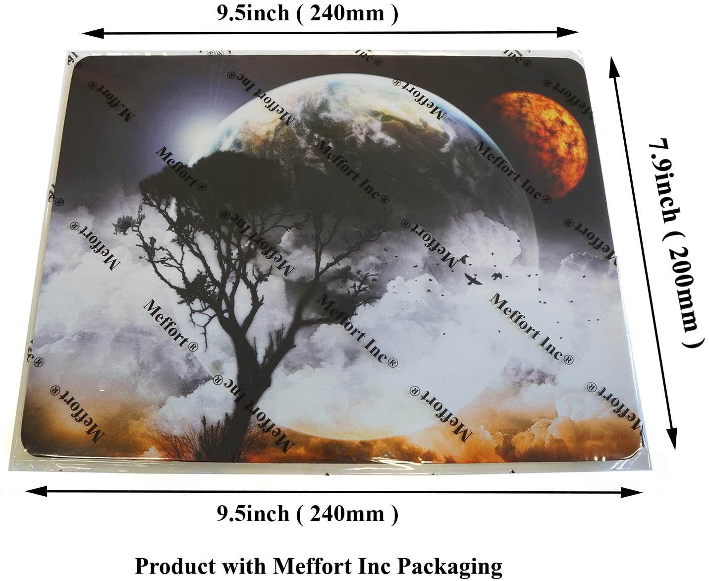 Meffort Inc Standard 9.5 x 7.9 Inch Gaming Mouse Pad - Planet Mars View