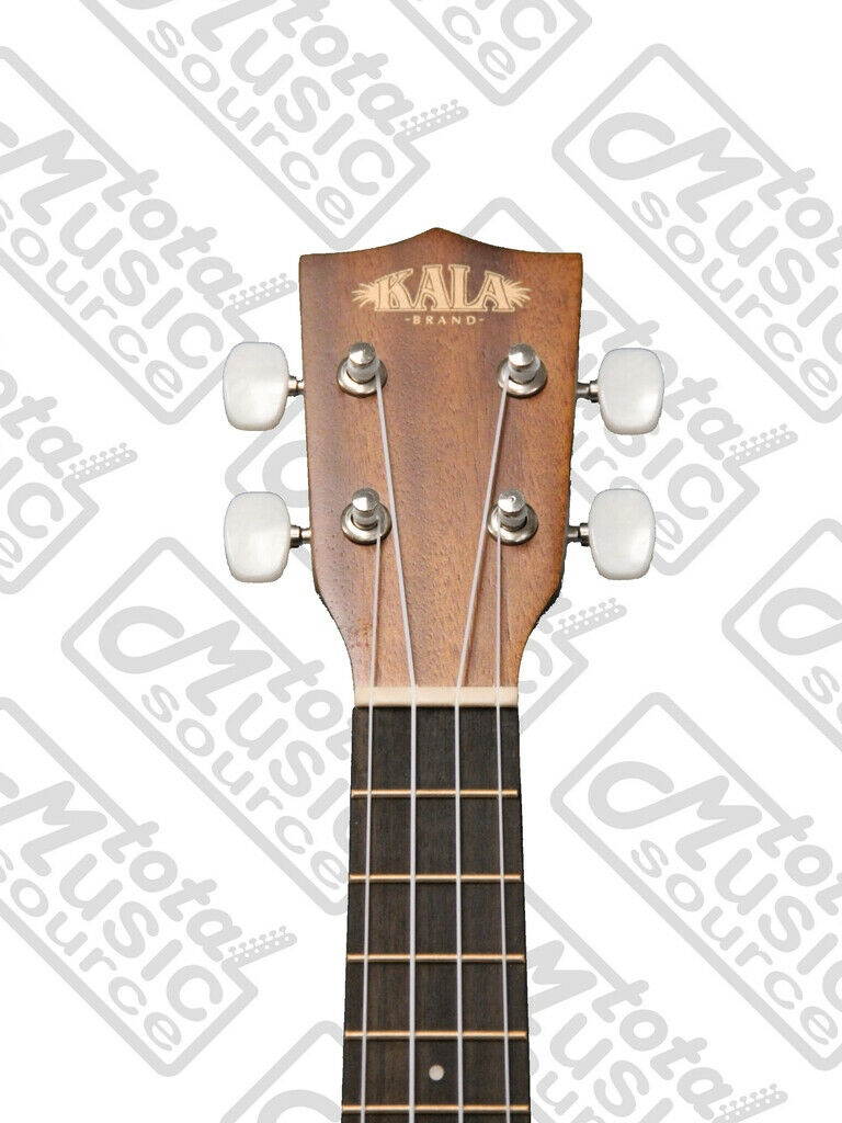 Kala Satin Mahogany Soprano Ukulele, KA-15S, FREE TMS Polish Cloth, KA15S CLOTH