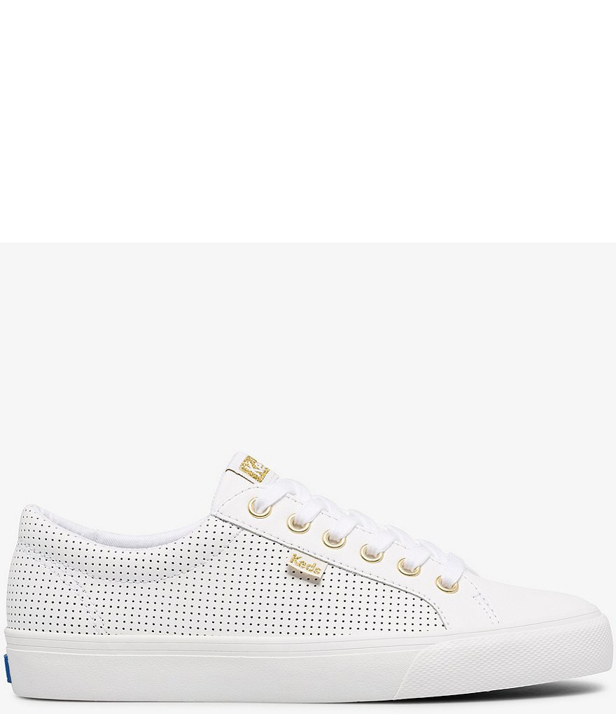 Keds Jump Kick Perforated Leather Sneakers Lace-Up