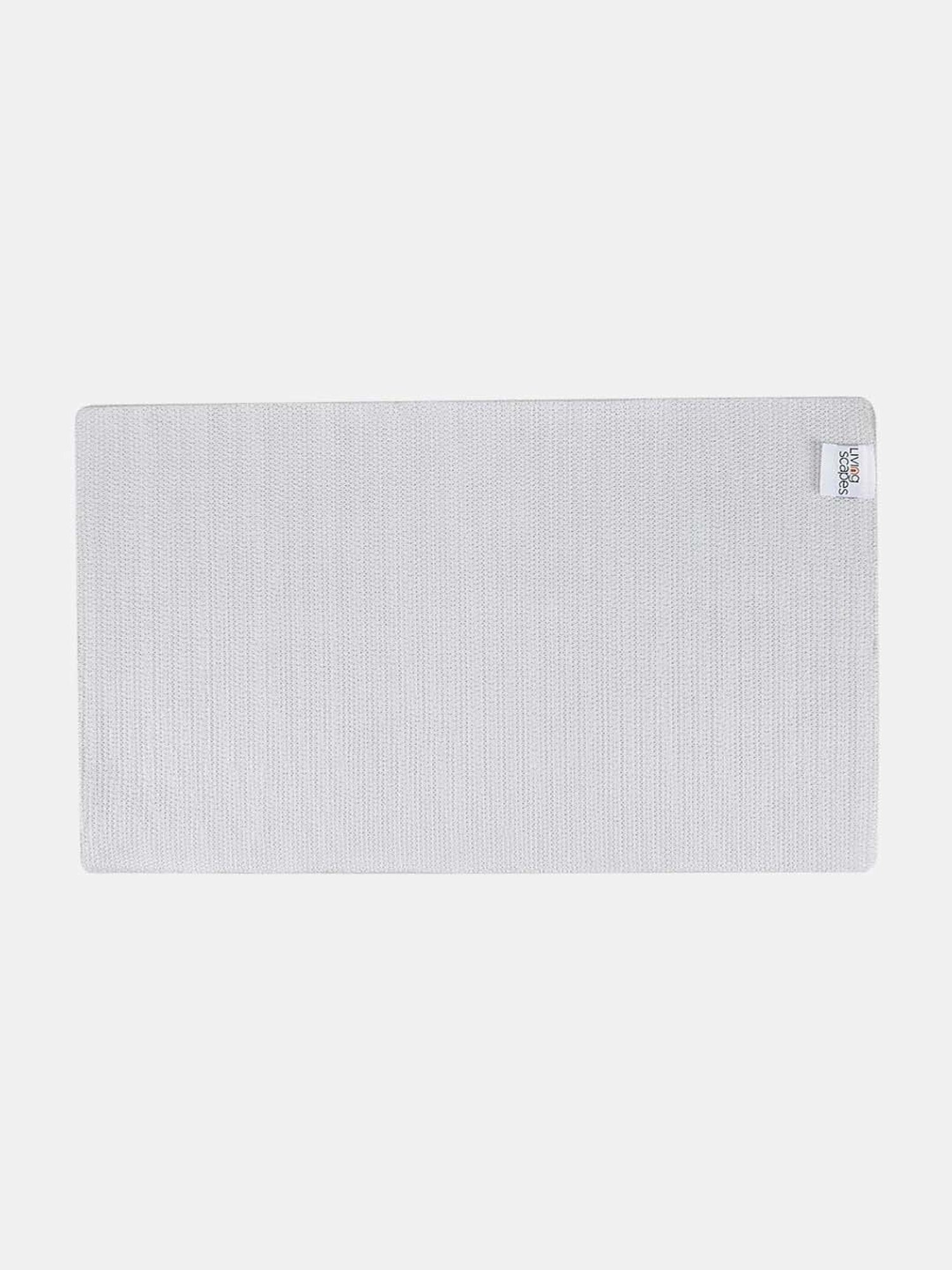 Living Scapes by Pantaloons Grey Polyester 1600 GSM Bath Mat
