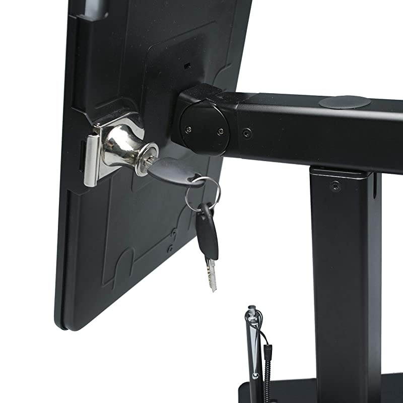 Security Kiosk Dual Stand for iPad Gen. 5 - 6, iPad Pro 9.7, and iPad Air, Black (PAD-ASKB2)