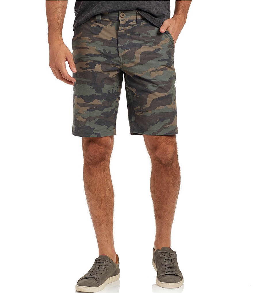 Flag And Anthem MadeFlex Woodson Any-Wear Camo 10#double; Inseam Shorts