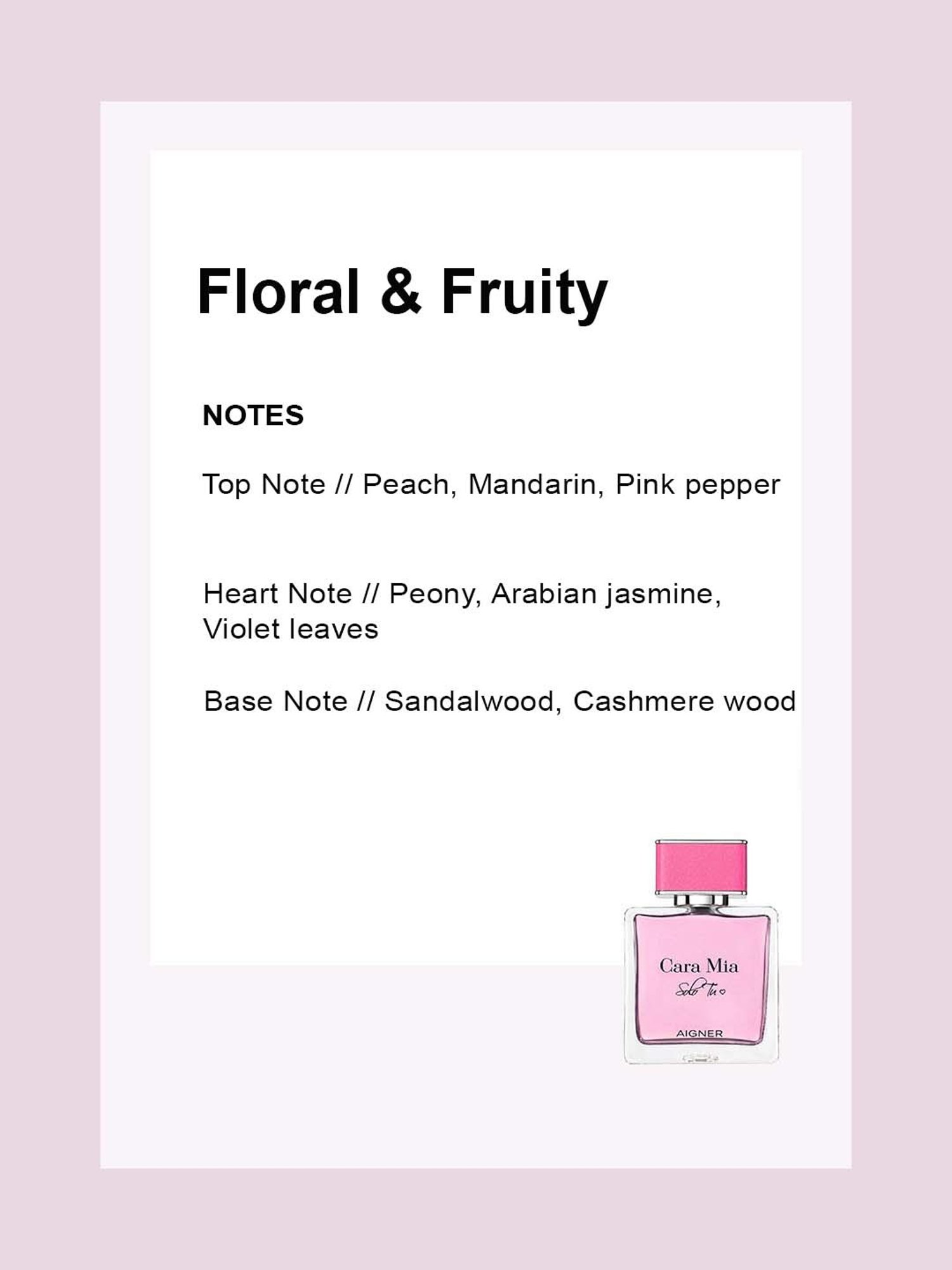 Aigner Cara Mia Solo Tu Eau de Parfum for Women - 50 ml