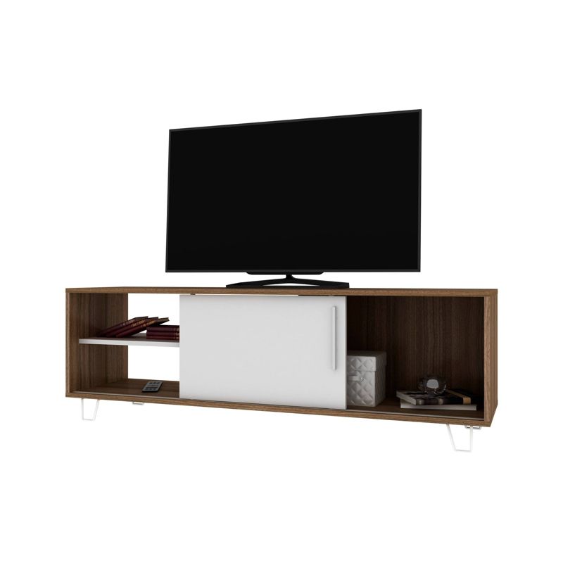 48" Boden TV Stand Oak Brown/White - Manhattan Comfort