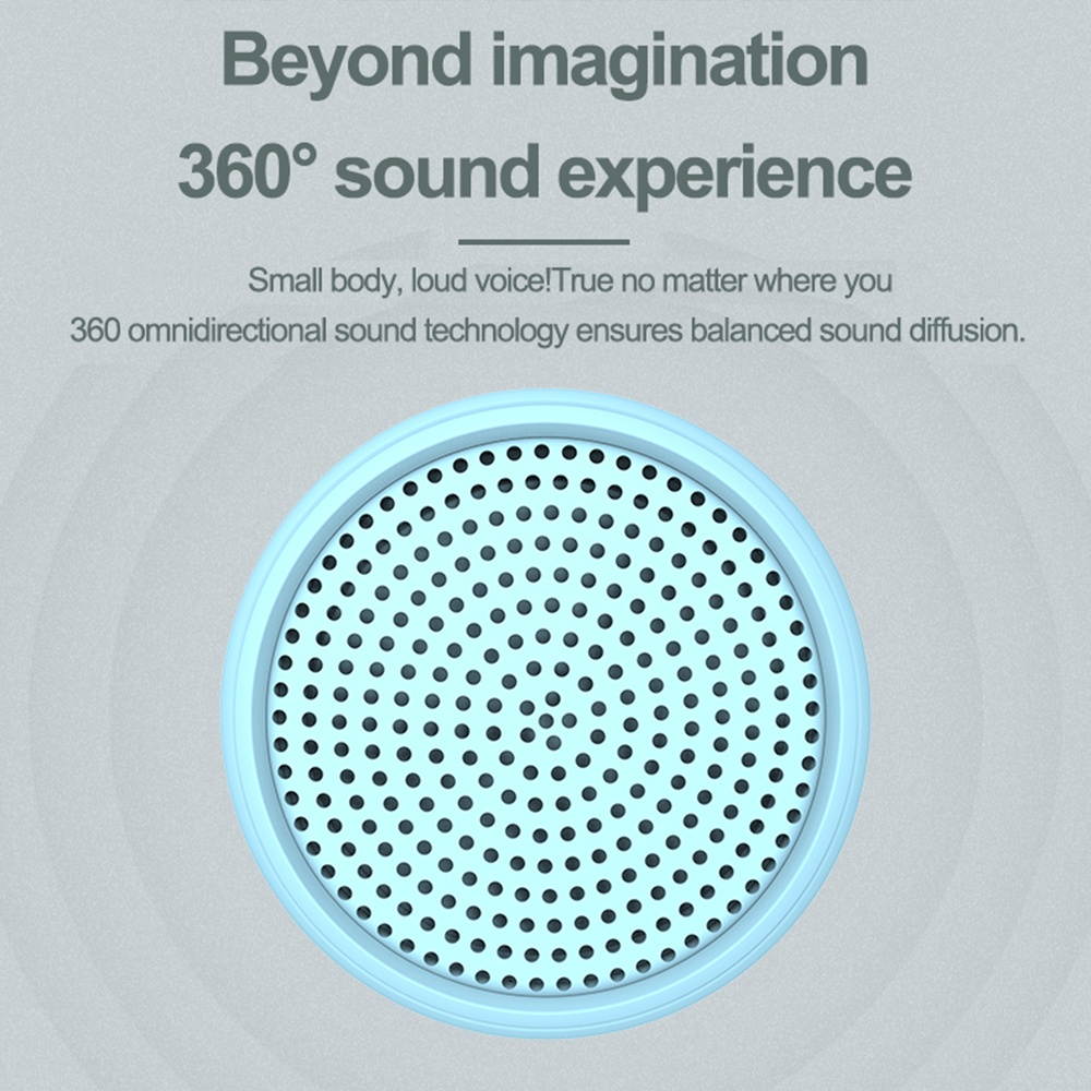 Portable Wireless Bluetooth 5.0 Speaker Mini Music Audio Stereo Sound Speaker Loudspeaker Bass Soundbox with Microphone for Phone