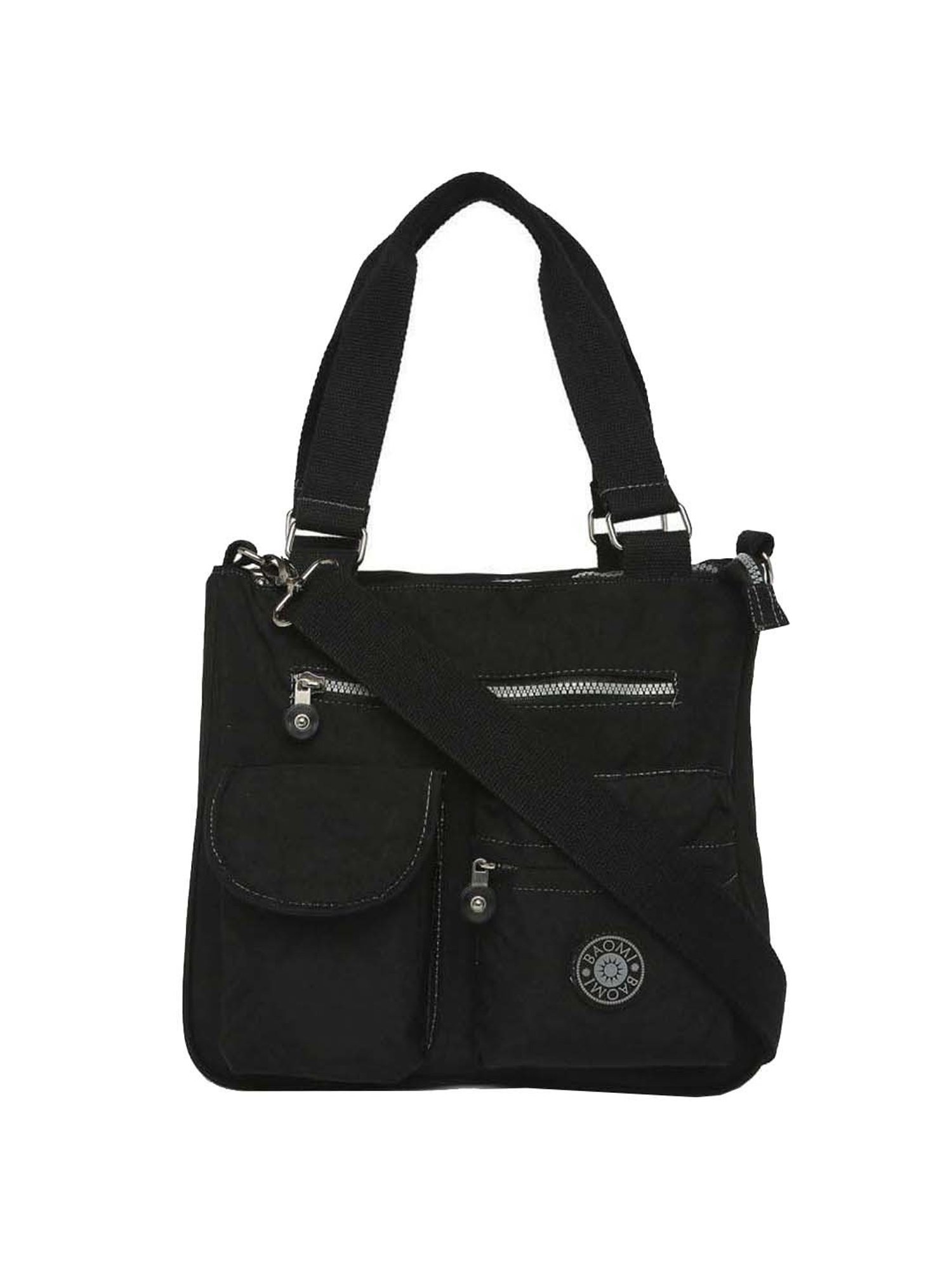 Baomi Black Solid Medium Shoulder Bag