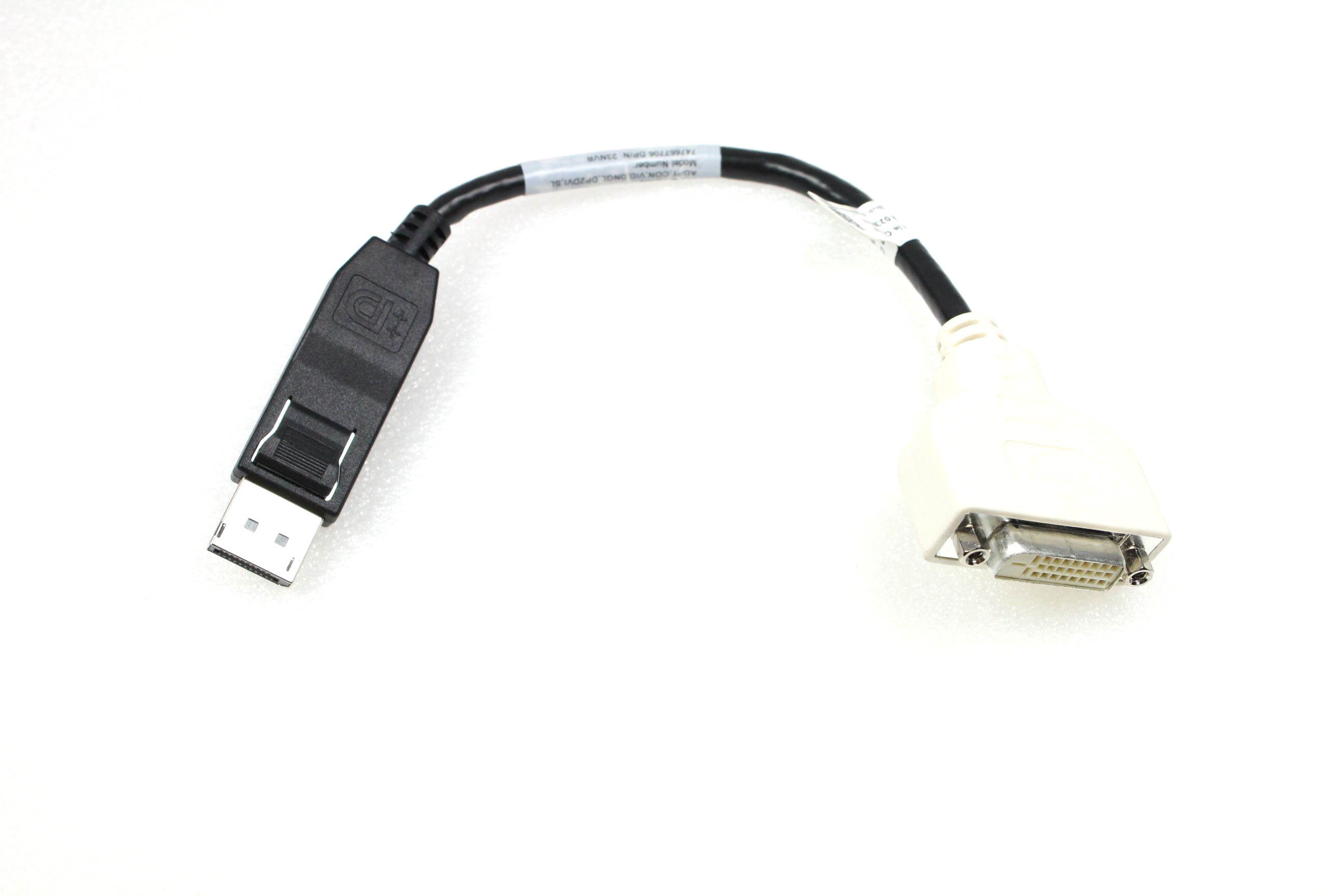 New Dell Display Port DP to DVI DVI-D Single Link Video Adapter 23NVR 023NVR CN-023NVR XT623
