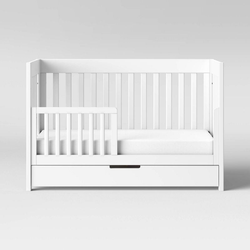 Babyletto Mercer 3-in-1 Convertible Crib with Toddler Rail - White