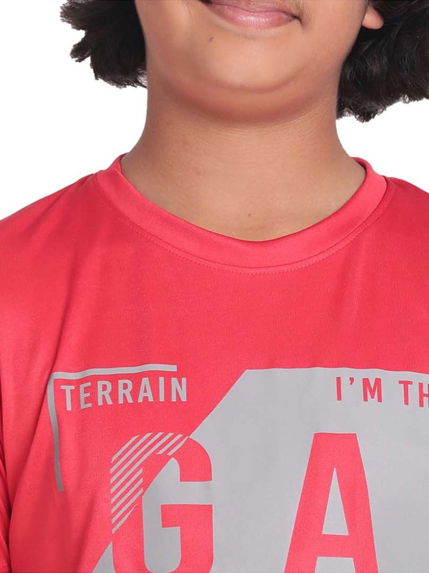 Indian Terrain Kids Red Printed T-Shirt