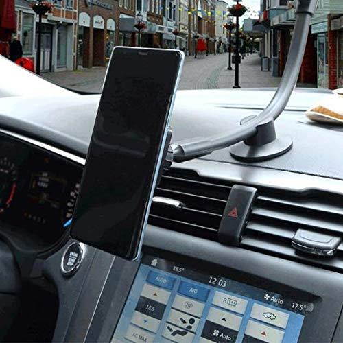 Premium Car Mount Magnetic Dash Windshield Phone Holder Long Gooseneck Window Glass Rotating Dock [Extra Strong Grip Magnets] Compatible with LG V40 ThinQ