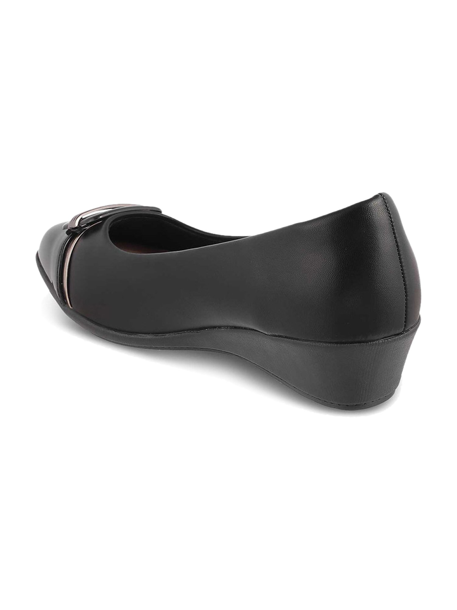 Tresmode Women's Black Wedge Ballets