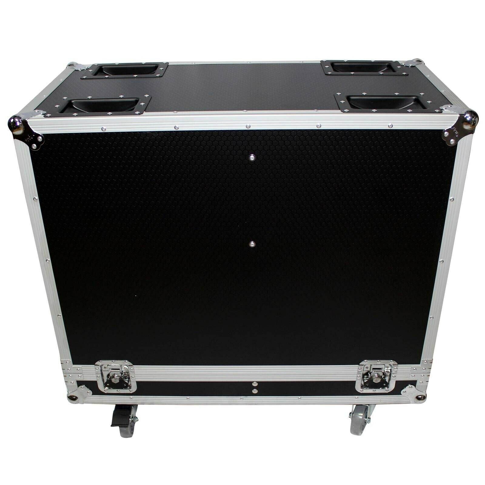 Fits 2x X-RCF-TT25-AX2W II High Definition Two-Way Speaker Flight Case with 4 inch Wheels
