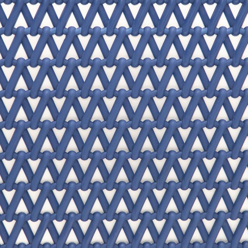 Life Story Lightweight Heavy Duty Storage Woven Basket 4 Quarts, Blue (14 Pack)