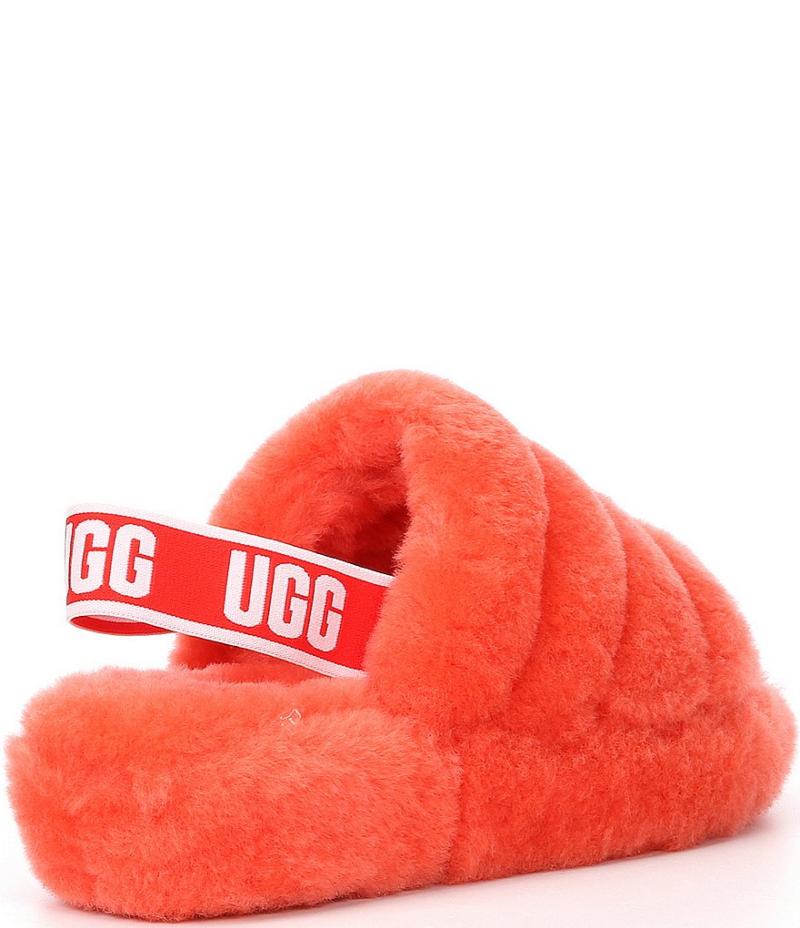UGG&reg; Logo Fluff Yeah Fur Slides