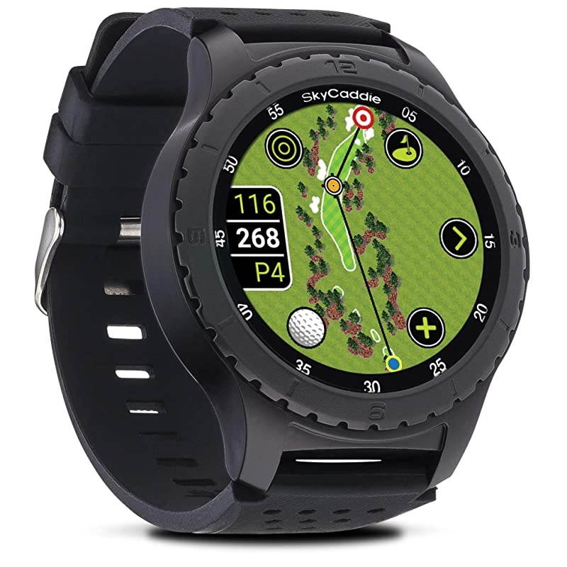LX5, GPS Golf Watch with Touchscreen Display and HD Color CourseView Maps, Black, Small