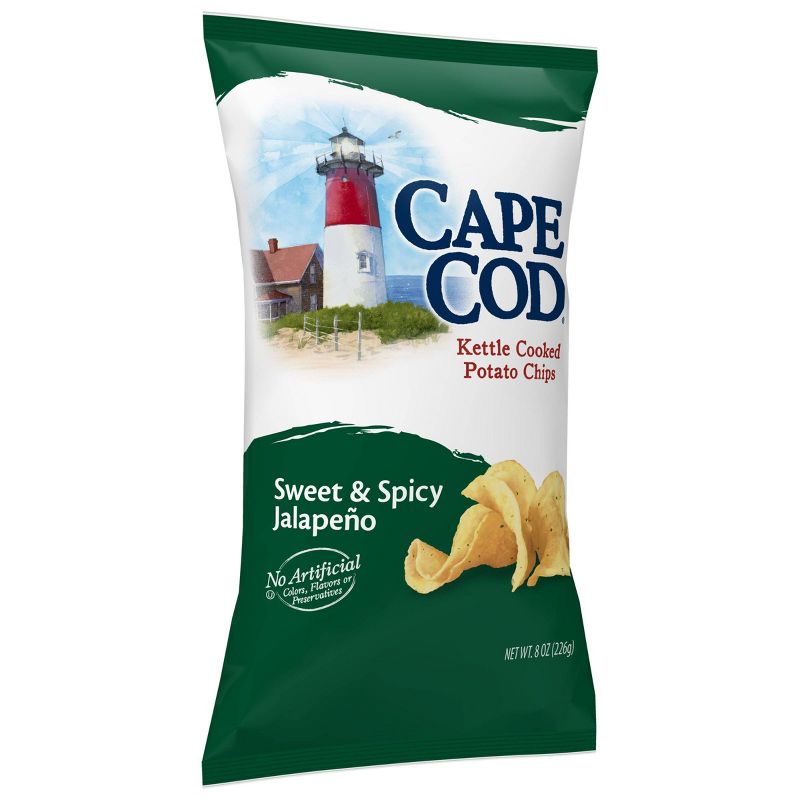 Cape Cod Kettle Cooked Potato Chips - Sweet and Spicy Jalapeno (8oz)