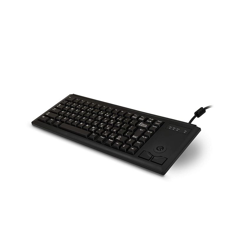 CHERRY G84-4420 UltraSlim Keyboard with Trackball, Black (G84-4420LUBEU-2)