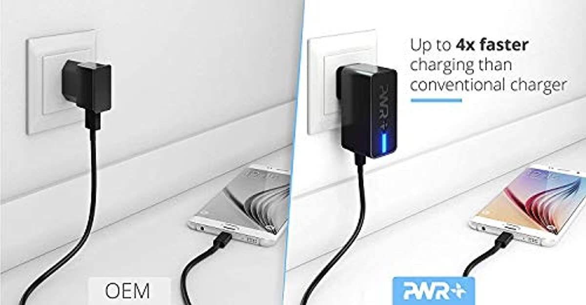 Pwr USB-C Fast Wall Charger Adapter for Samsung Galaxy S20 S10 S9 S8 Plus Note 9 8 A20 A50 A70, Samsung Galaxy Tab A S3 S5e S6 S7 S7+ Tablet USB Type C Cable EP-TA20JBE - UL Listed Long Power Cord